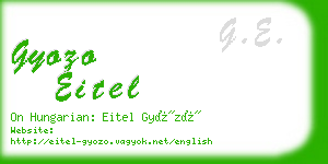 gyozo eitel business card